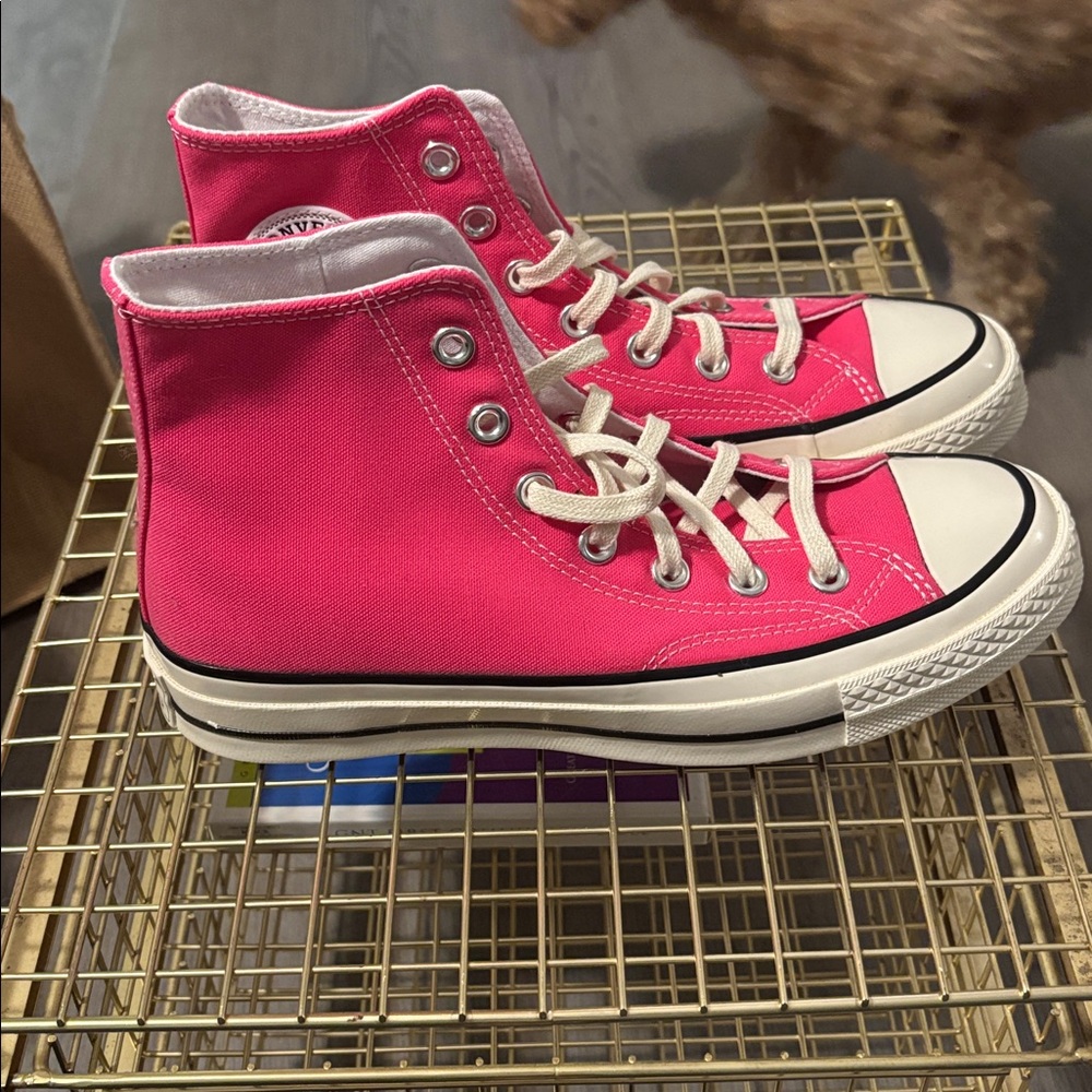 Converse Fuchsia High-Top Sneakers